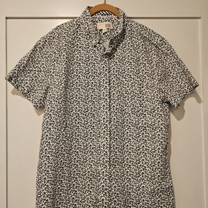 1901 Black and White Patterned Casual Shirt